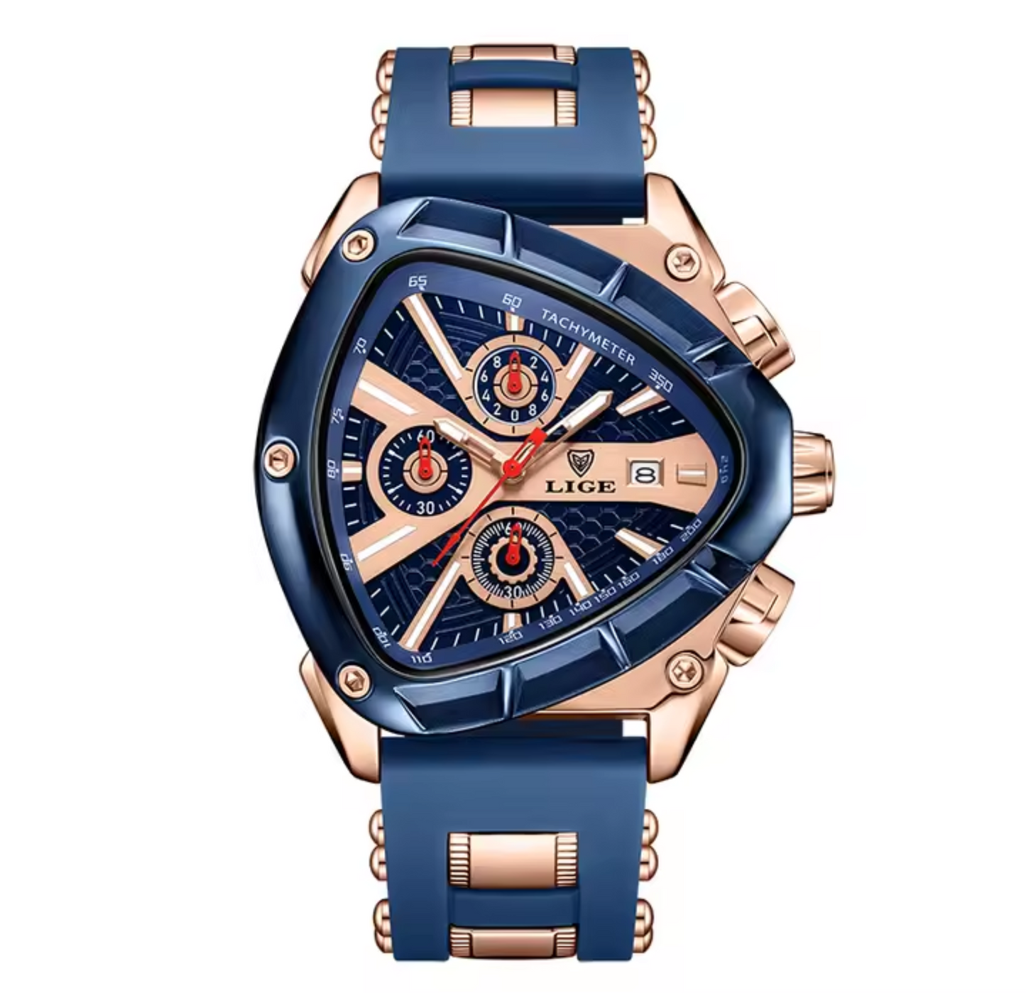 Tri- Bezel Quartz Performance Waterproof Watch