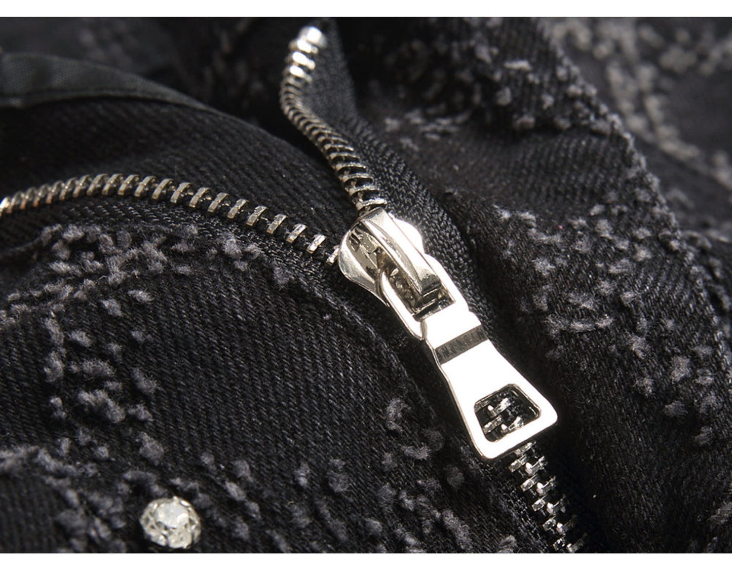 Diamond Studded Lux Denim Jeans