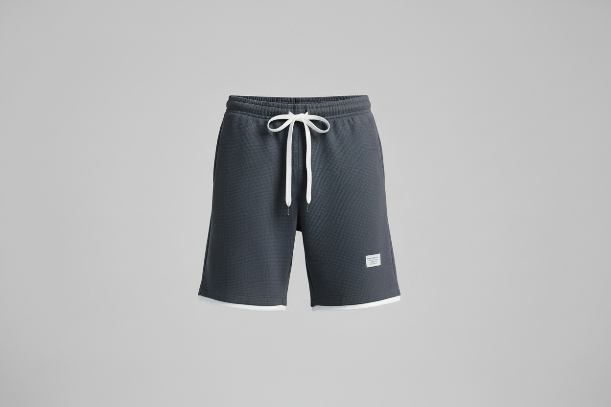 Lux Waffle Lounge Set- Lightweight Casual Men's Polyester Set