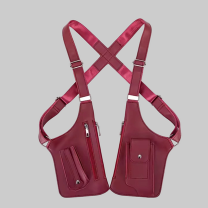 Premium Leather Adjustable Satchel - Men's Adjustable Lifestyle Crossbodybag