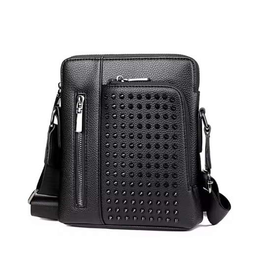 Midnight Lux Unisex Crossbody Bag- Lightweight Everyday Utility Bag With Zipper & Pockets