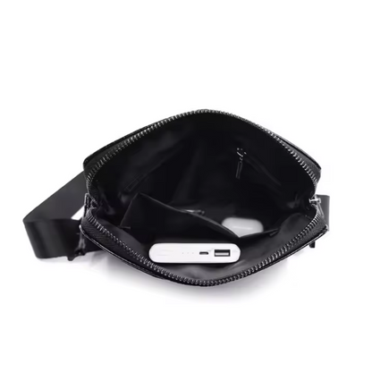 Midnight Lux Unisex Crossbody Bag- Lightweight Everyday Utility Bag With Zipper & Pockets